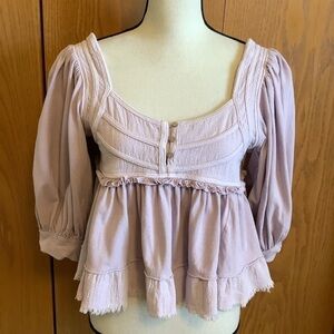 We The Free Mauve Cropped Sz-XS